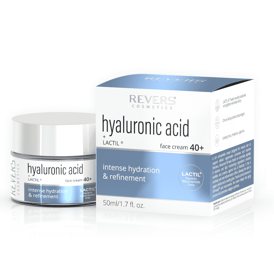 Hyaluronic Acid + LACTIL — nawilżający krem do twarzy 40+