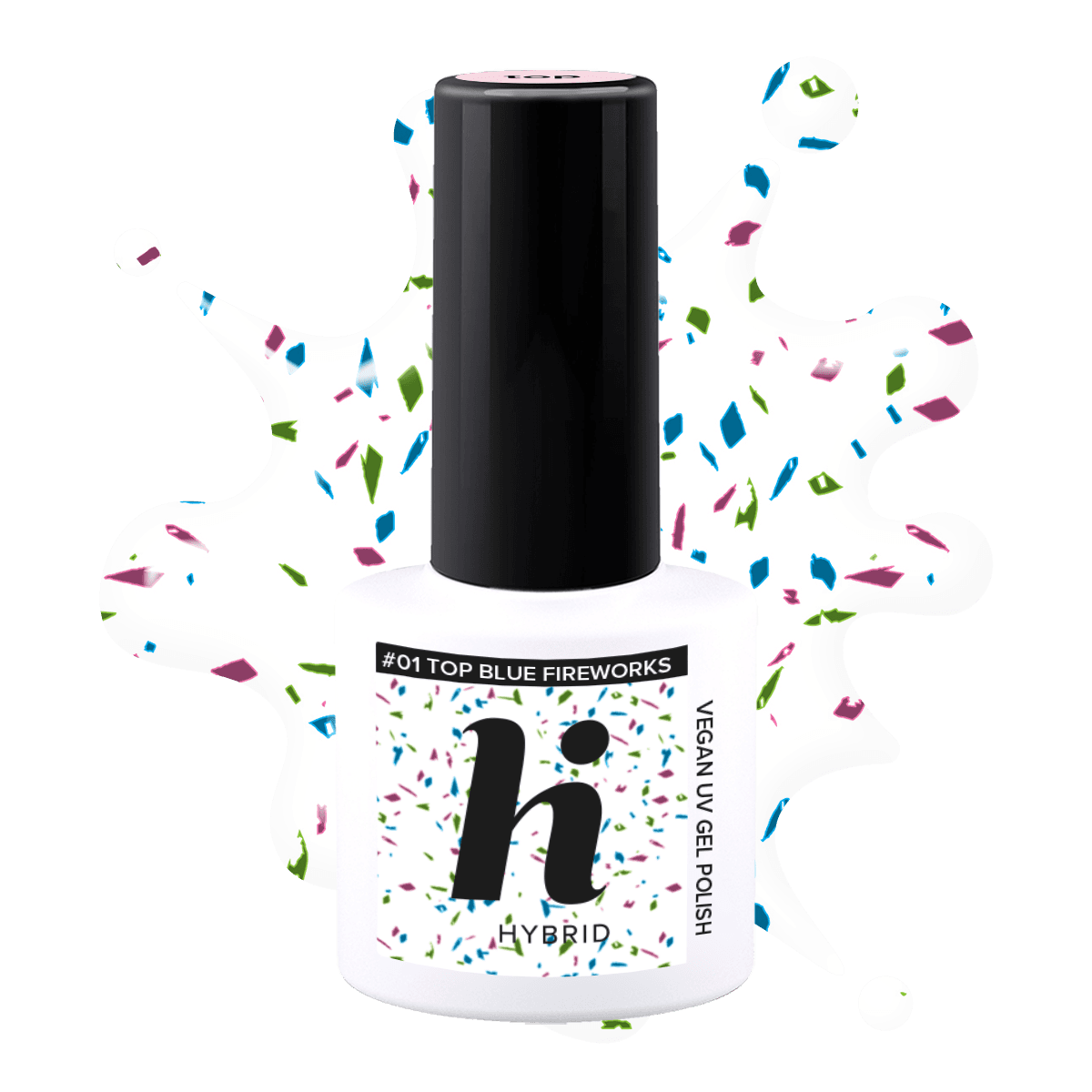 #01 hi hybrid Top No Wipe Blue Fireworks