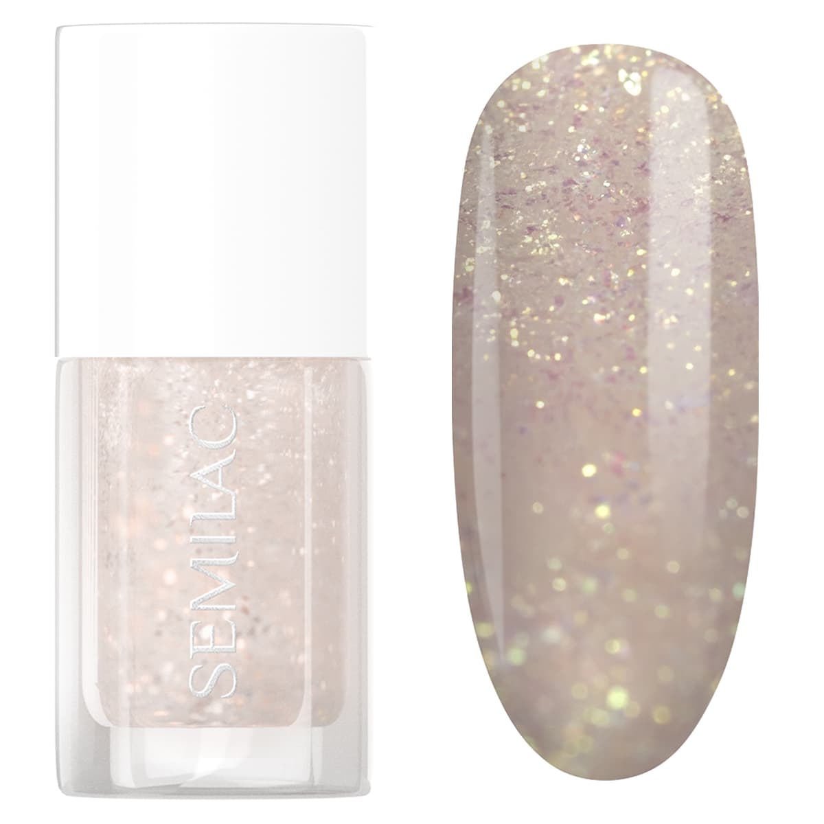 lakier klasyczny, Nail Polish Mermaid Glaze, 040 Glitter Nails