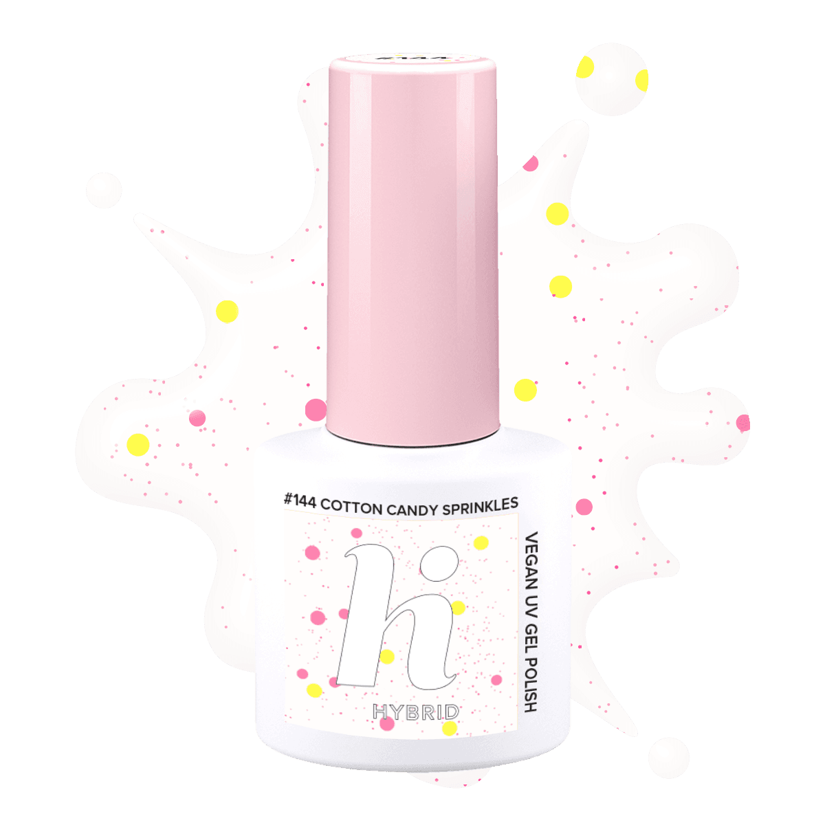 #144 hi hybrid lakier hybrydowy Cotton Candy Sprinkles