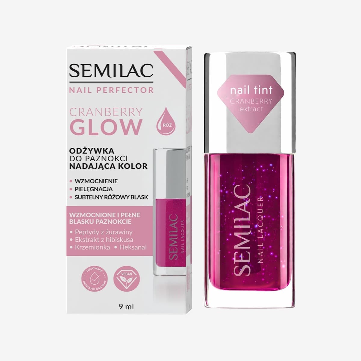 Nail Perfector Cranberry Glow — odżywka do paznokci