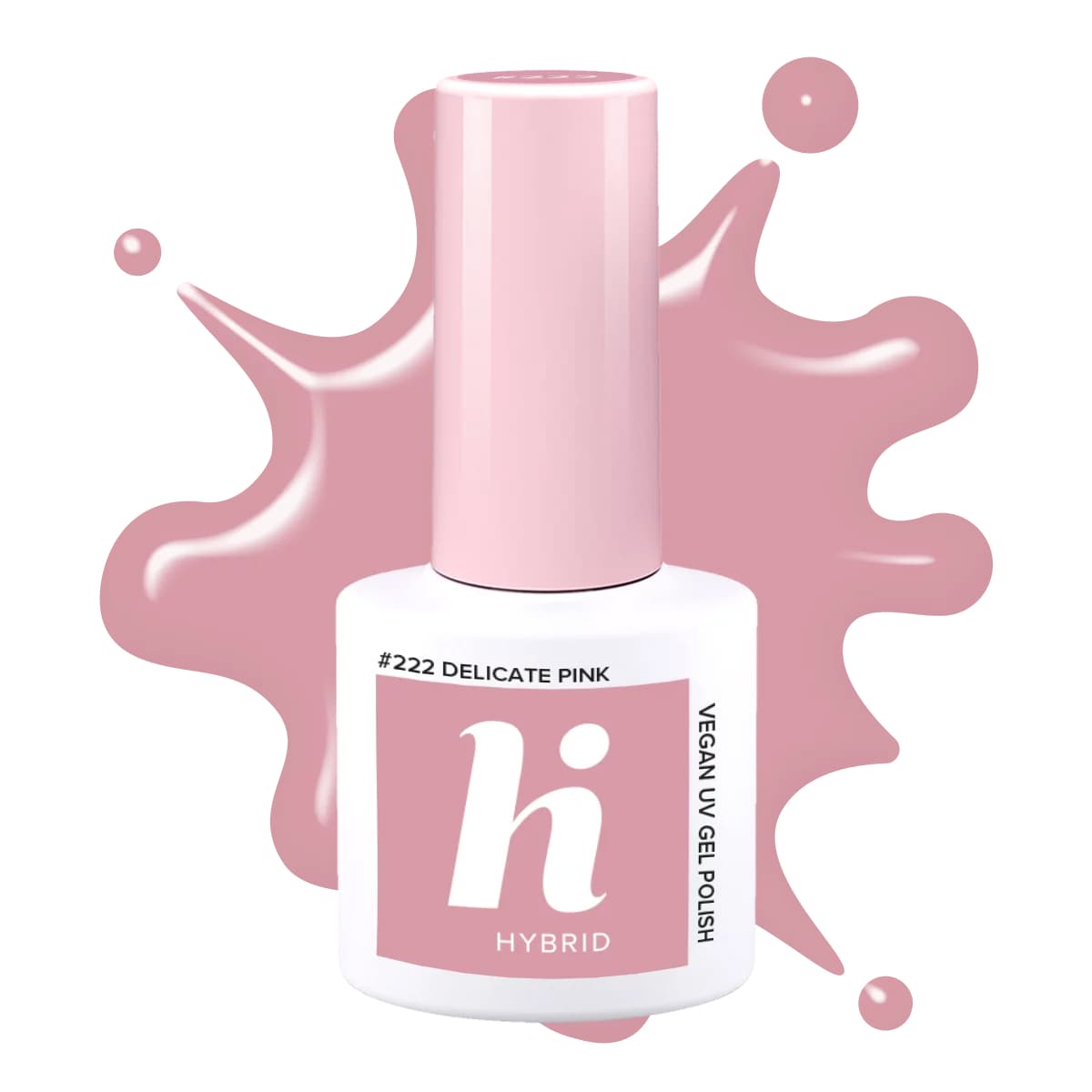 #222 hi hybrid lakier hybrydowy Delicate Pink HF