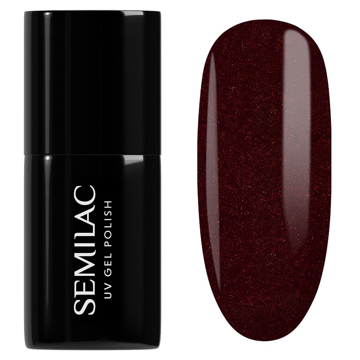 393 Semilac Lakier hybrydowy Sparkling Black Cherry