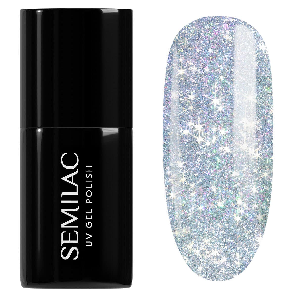 460 Semilac Lakier hybrydowy Silver Fireworks