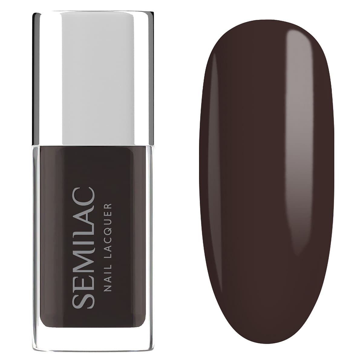 111 Semilac Lakier Klasyczny Nail Lacquer Espresso