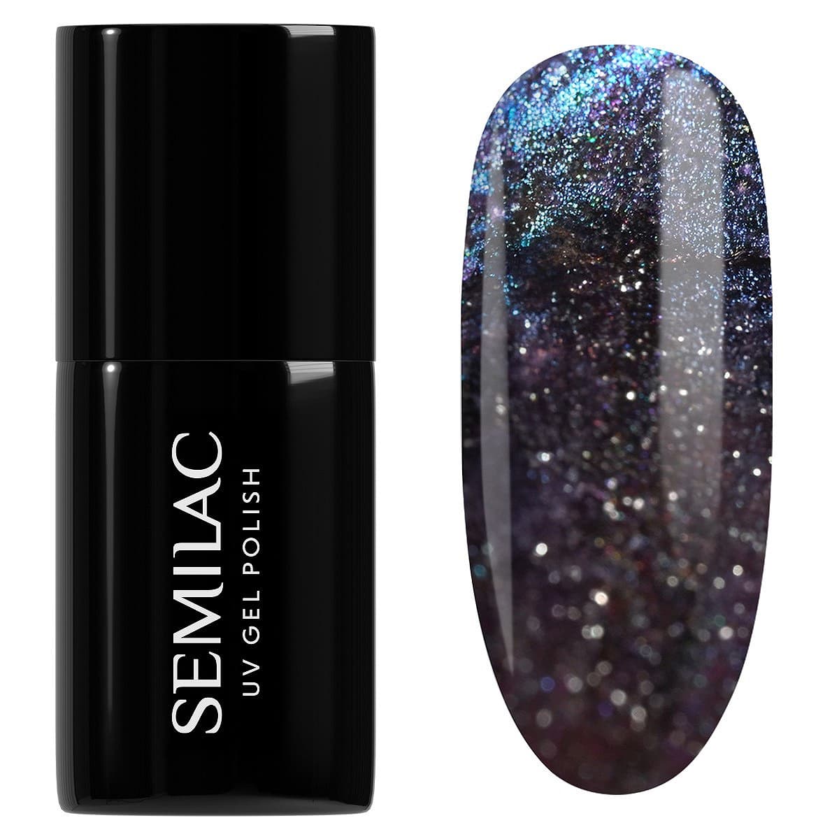 Galaxy Fresh, lakier hybrydowy Gel Polish, 828 Grey Holo