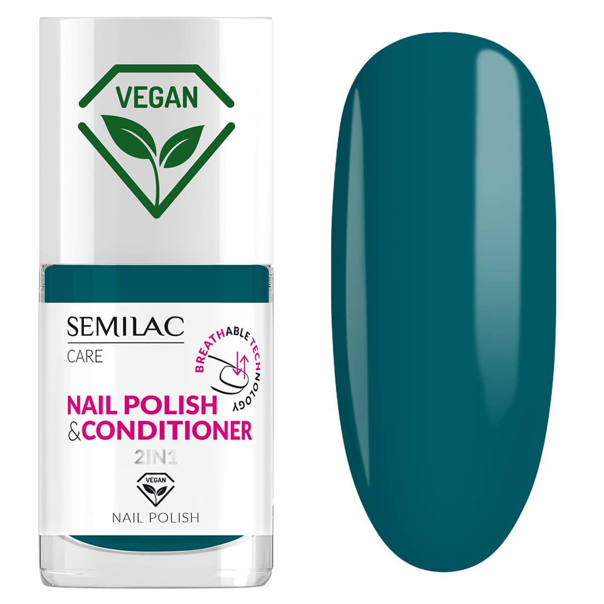 037 Semilac lakier klasyczny z odżywką 2w1 BREATHable TECHnology
