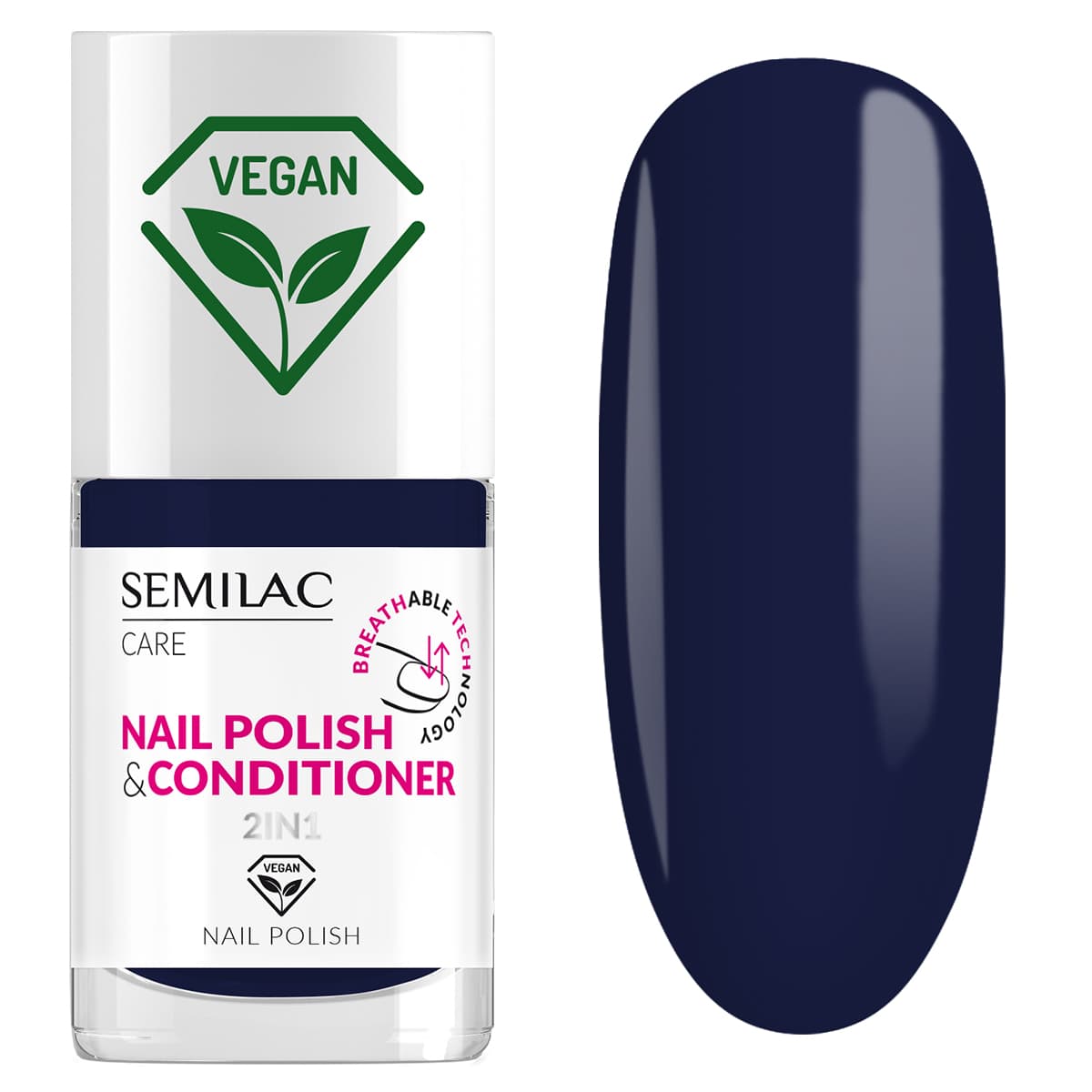 039 Semilac lakier klasyczny z odżywką 2w1 BREATHable TECHnology