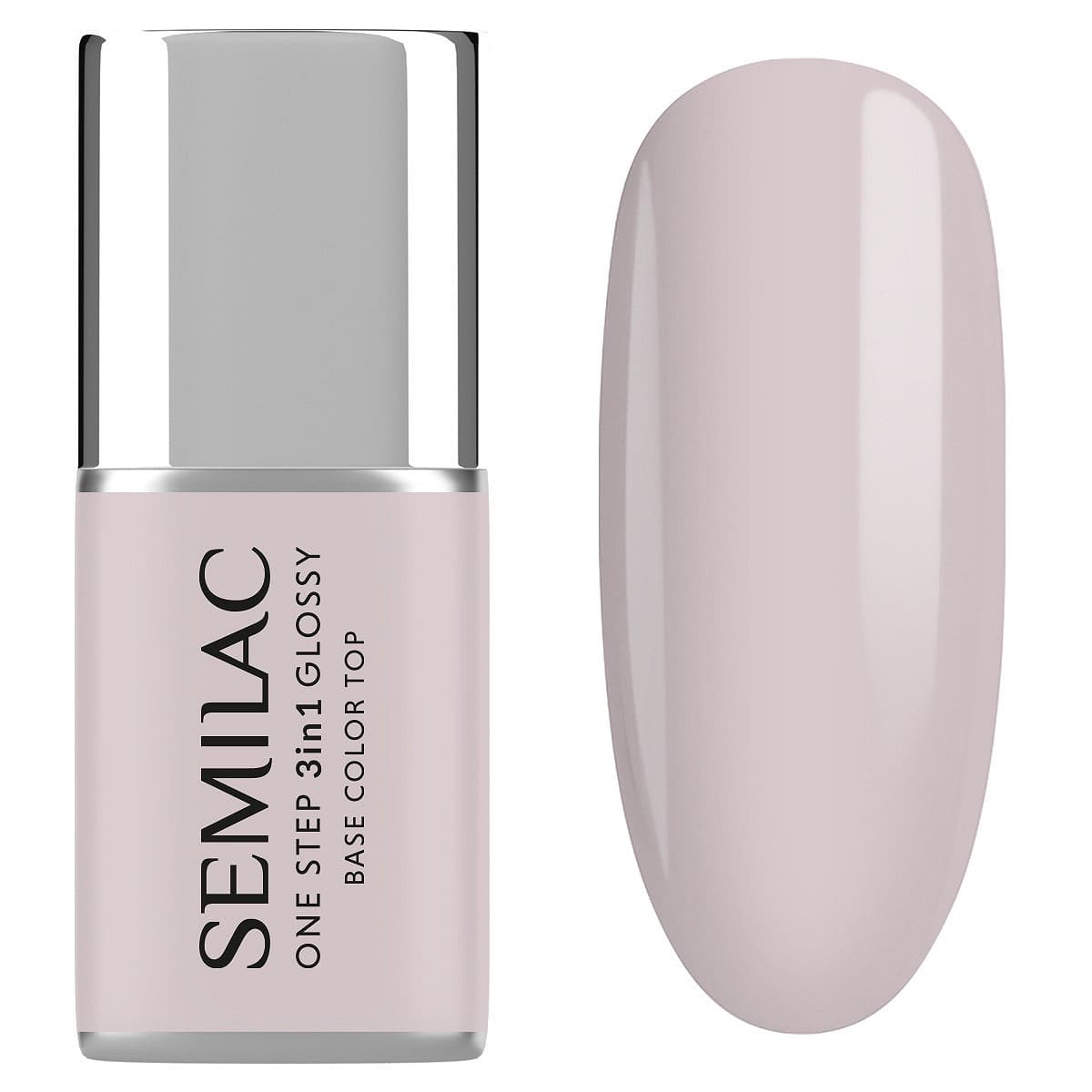 S610 Semilac Lakier hybrydowy One Step 3in1 Glossy Barely Pink