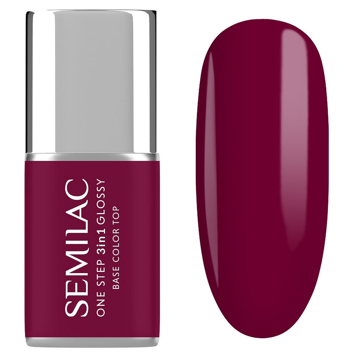 S775 Semilac Lakier hybrydowy One Step 3in1 Glossy Plum Wine