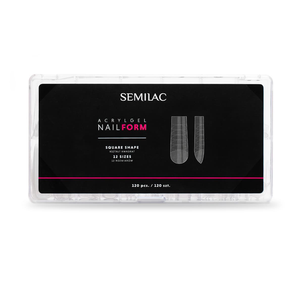 Acrylgel Nail Form, górne formy do akrylożelu w kształcie kwadratu