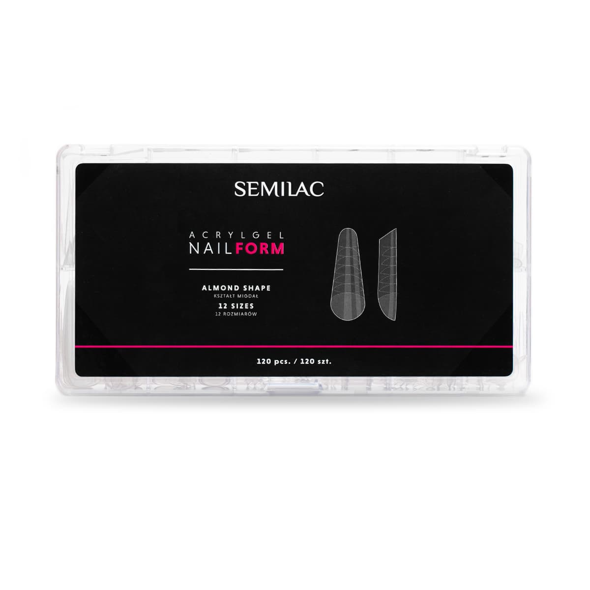 Acrylgel Nail Form, górne formy do akrylożelu w kształcie migdału