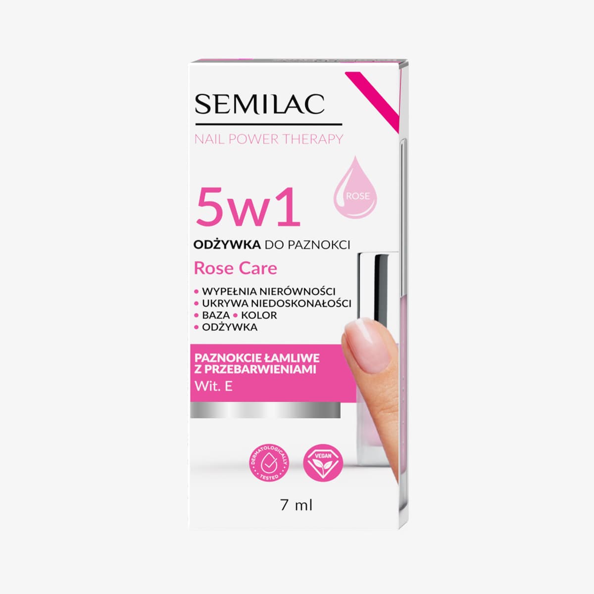Odżywka do paznokci Nail Power Therapy 5w1 Rose Care