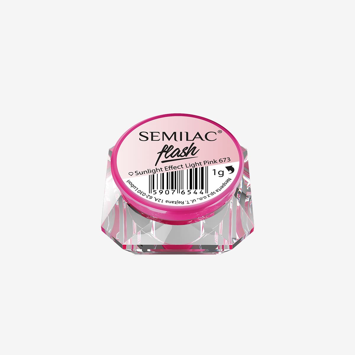 673 Pyłek Semilac Flash Sunlight Effect Light Pink