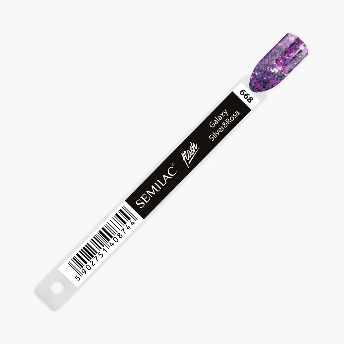 668 Wzornik Flash Galaxy Silver&Rosa