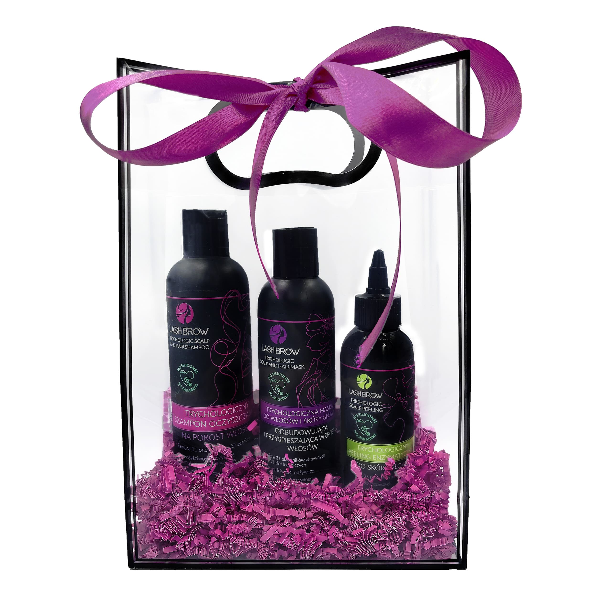 Trichologic Scalp and Hair — zestaw prezentowy, różowe opakowanie