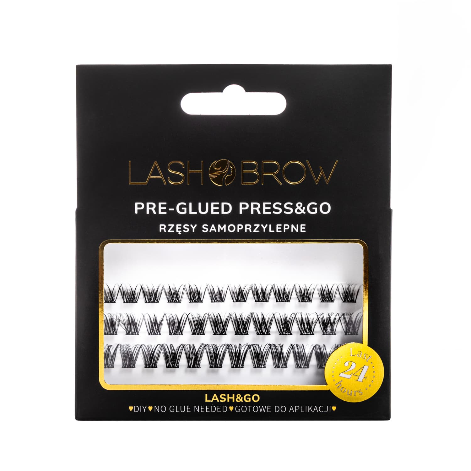 Press&Go Everyday — samoprzylepne kępki rzęs, czarne