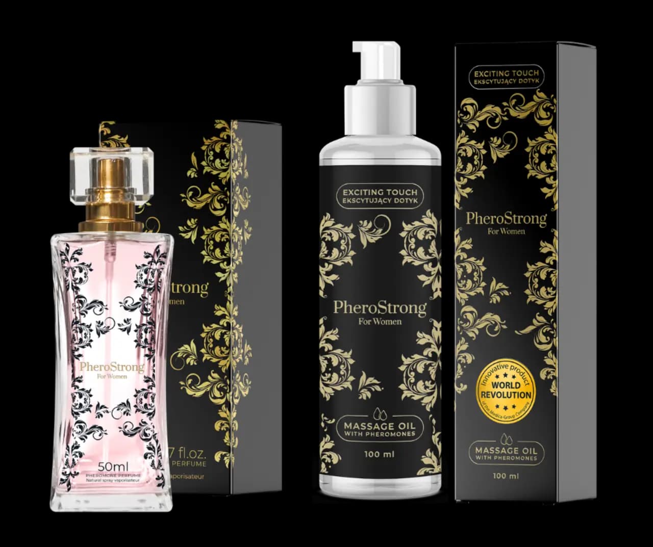 Pheromone for Women Perfumy + Olejek do ciała ZESTAW
