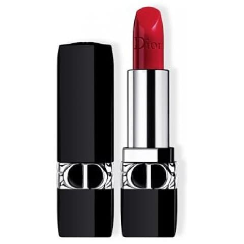 Rouge Dior Couture Colour Lipstick Refillable 2021 Pomadka do ust z wymiennym wkładem 743 Rouge Zinnia Satin Finish