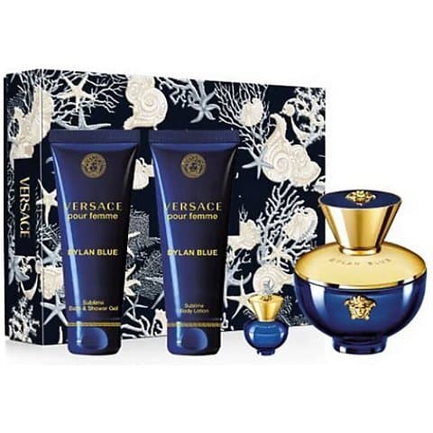Dylan Blue Pour Femme Zestaw upominkowy EDP + żel pod prysznic + balsam do ciała + EDP