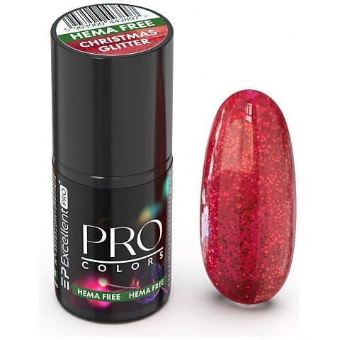 Excellent PRO Pro Colors Hema Free Lakier hybrydowy 20 Christmas Glitter