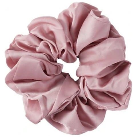 Lilu Satynowa gumka do włosów scrunchie Pink