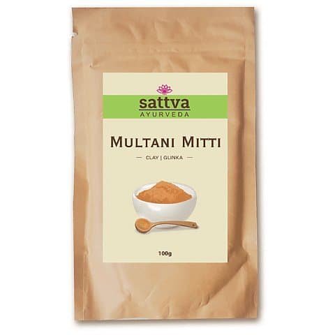 Sattva Multani Mitti Clay Rozjaśniająca glinka do twarzy