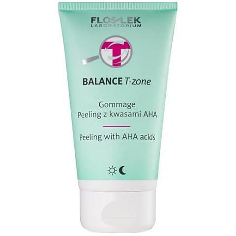 Floslek Balance T-Zone Gommage Peeling z kwasami AHA