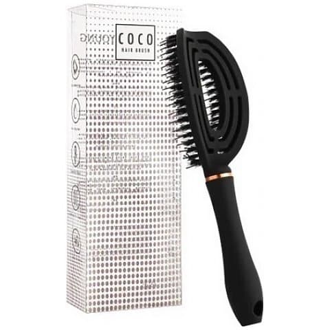 Coco Hair Brush Szczotka do włosów z włosiem dzika Black