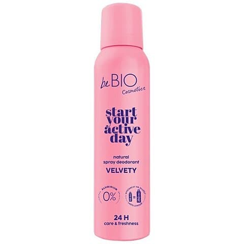 BeBio Start Your Active Day Naturalny dezodorant w sprayu Velvety