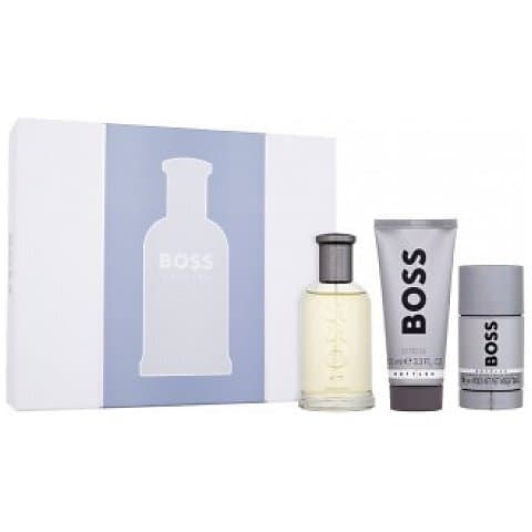 BOSS Bottled Zestaw upominkowy EDT + dezodorant sztyft + żel pod prysznic
