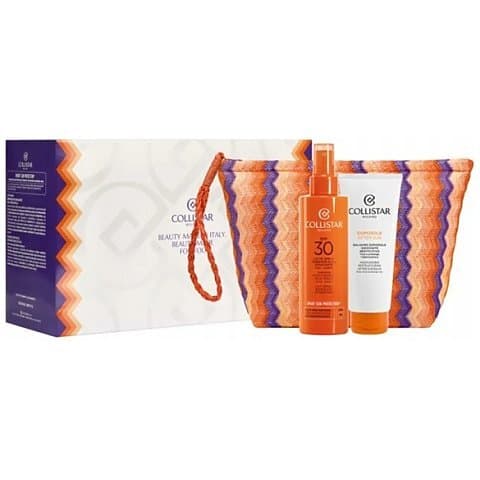 Collistar Tanning Moisturizing Milk Spray SPF 30 + After-Sun Balm + kosmetyczka