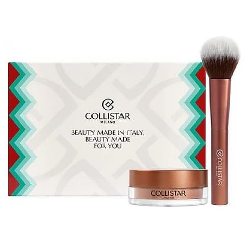 Magica Terra Loose Powder Zestaw upominkowy puder brązujący + pędzel