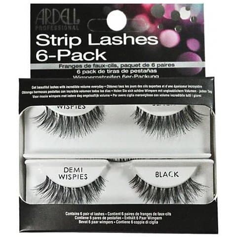 Strip Lashes Demi Wispies Black 6 par sztucznych rzęs black