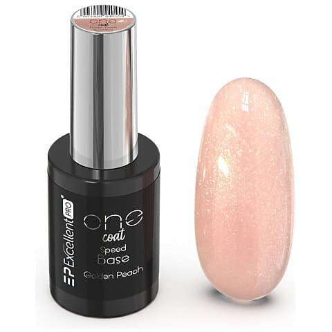 Excellent PRO One Coat Speed Base kryjąca baza hybrydowa Golden Peach