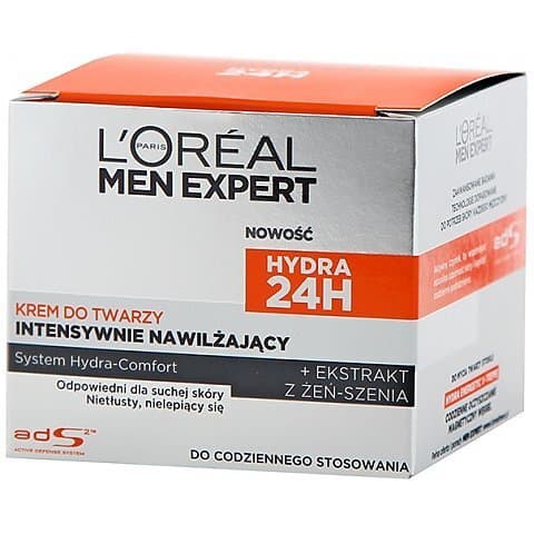L'Oreal Men Expert Hydra 24H System Hydra-Comfort Krem intensywnie nawilżający do twarzy