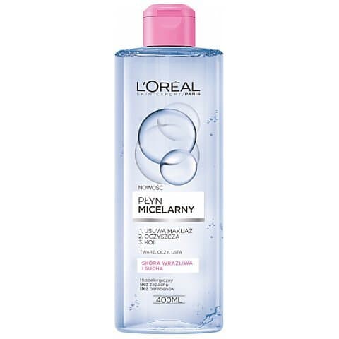 L'Oreal Skin Expert Micellar Cleansing Water Płyn micelarny do cery suchej i wrażliwej