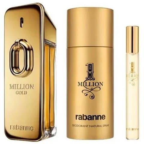 Million Gold Zestaw upominkowy EDP + EDP + Dezodorant