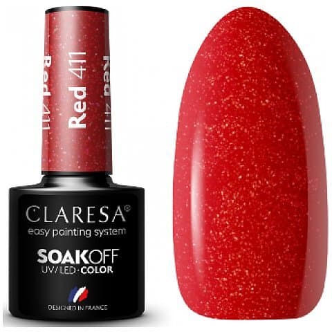 Claresa Color lakier hybrydowy 411 Red