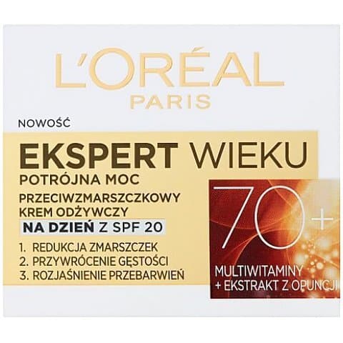 L'Oreal Ekspert wieku 70+ Przeciwzmarszczowy krem odżywczy na dzień SPF 20
