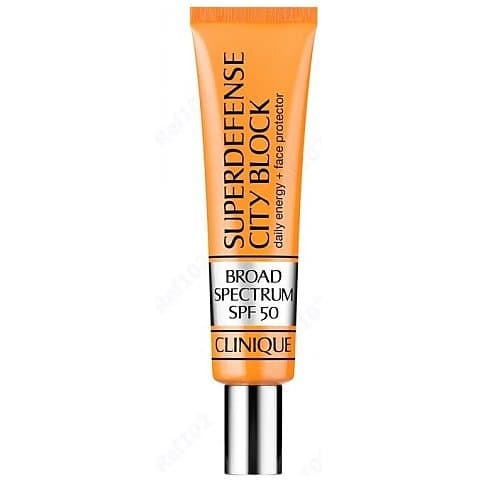 Superdefense City Block Broad Spectrum SPF50 Daily Energy + Face Protector Ochronny krem do twarzy z wysokim filtrem przeciwsłonecznym