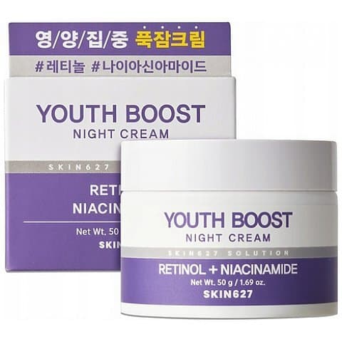 Skin627 Youth Boost odmładzający krem na noc