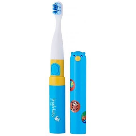 Brush Baby Brush-Baby Go-Kidz podróżna szczoteczka soniczna dla dzieci 3+ lat Blue/Pink