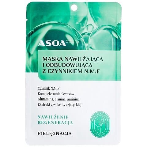 Maska w płachcie nawilżająca i odbudowująca z czynnikiem N.M.F
