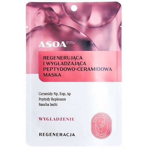 Maska w płachcie regenerująca i wygładzająca peptydowo-ceramidowa