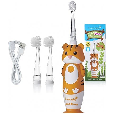 Brush Baby Brush-Baby WildOnes szczoteczka soniczna dla dzieci 0- Tiger