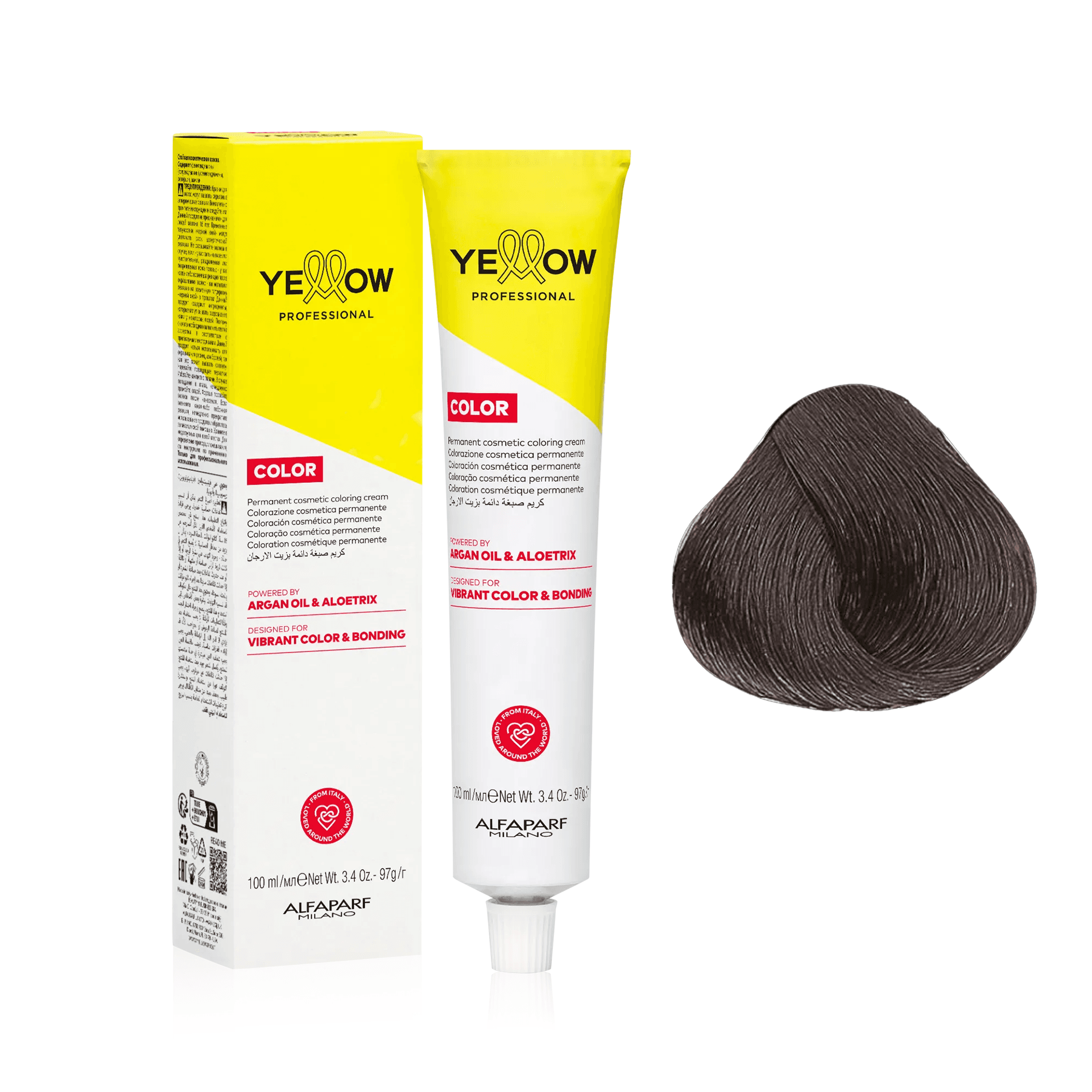 Yellow Color | Farba do włosów - kolor: 6.35 ciemny blond złoto-mahoniowy