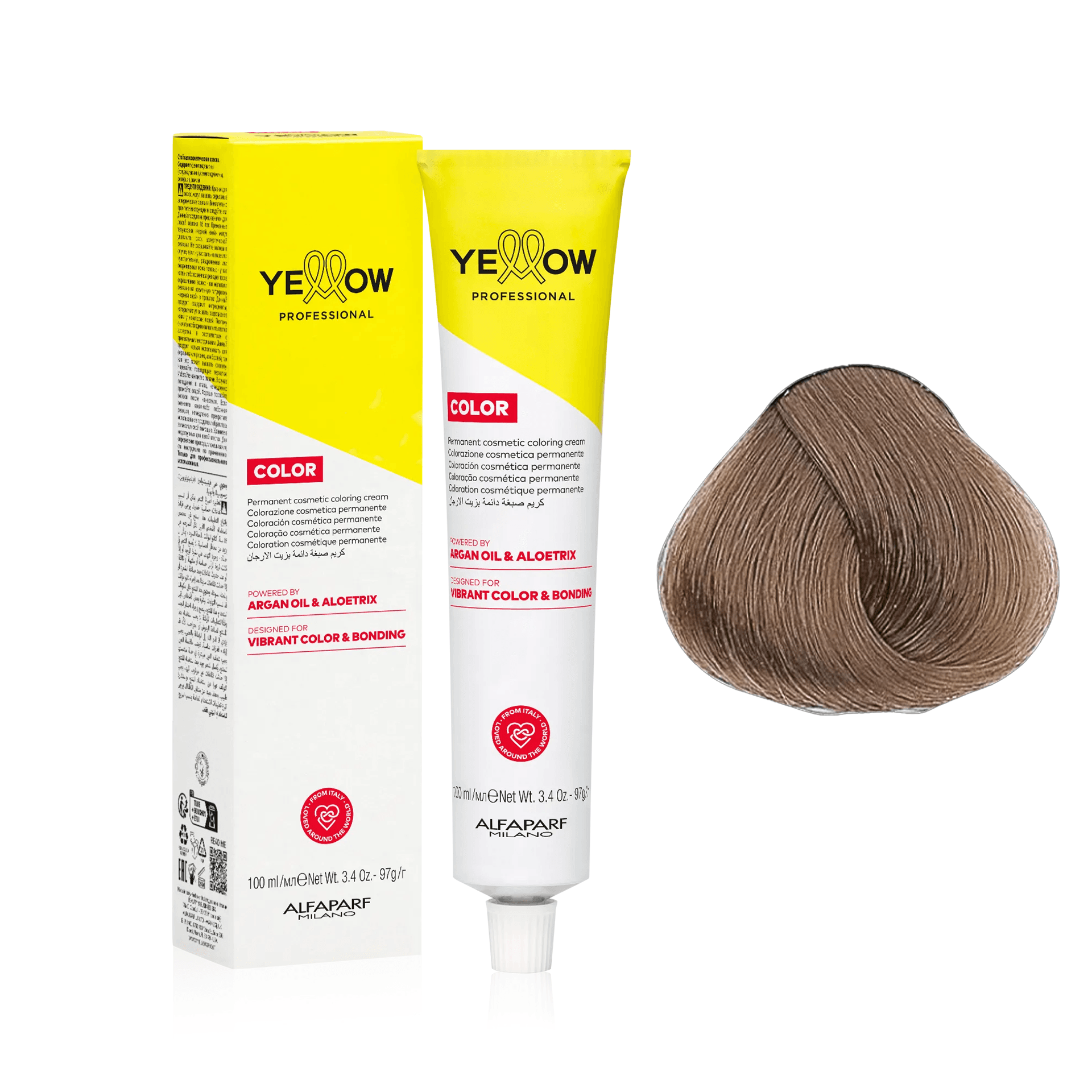 Yellow Color | Farba do włosów - kolor: 8.13 Jasny blond popielato-złocisty