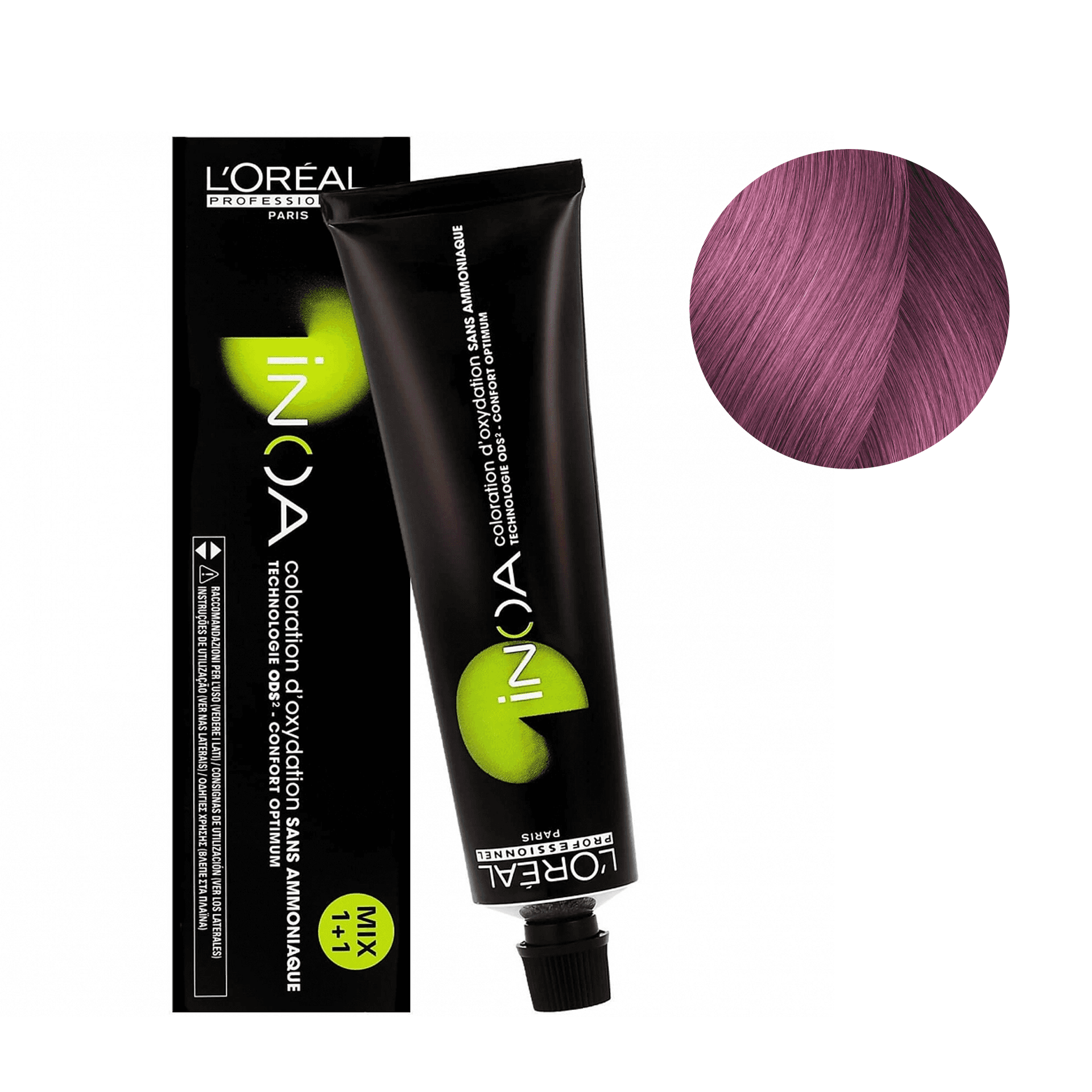 Inoa Purple | Bezamoniakowa trwała farba do włosów - booster fioletowy