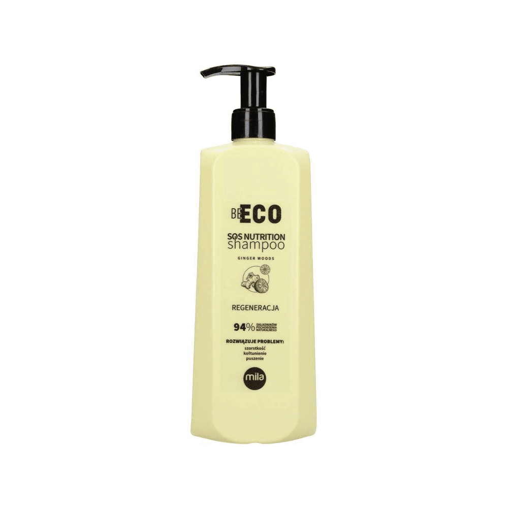 Be Eco SOS Nutrition | Regenerujący szampon emolientowy do włosów zniszczonych i szorstkich